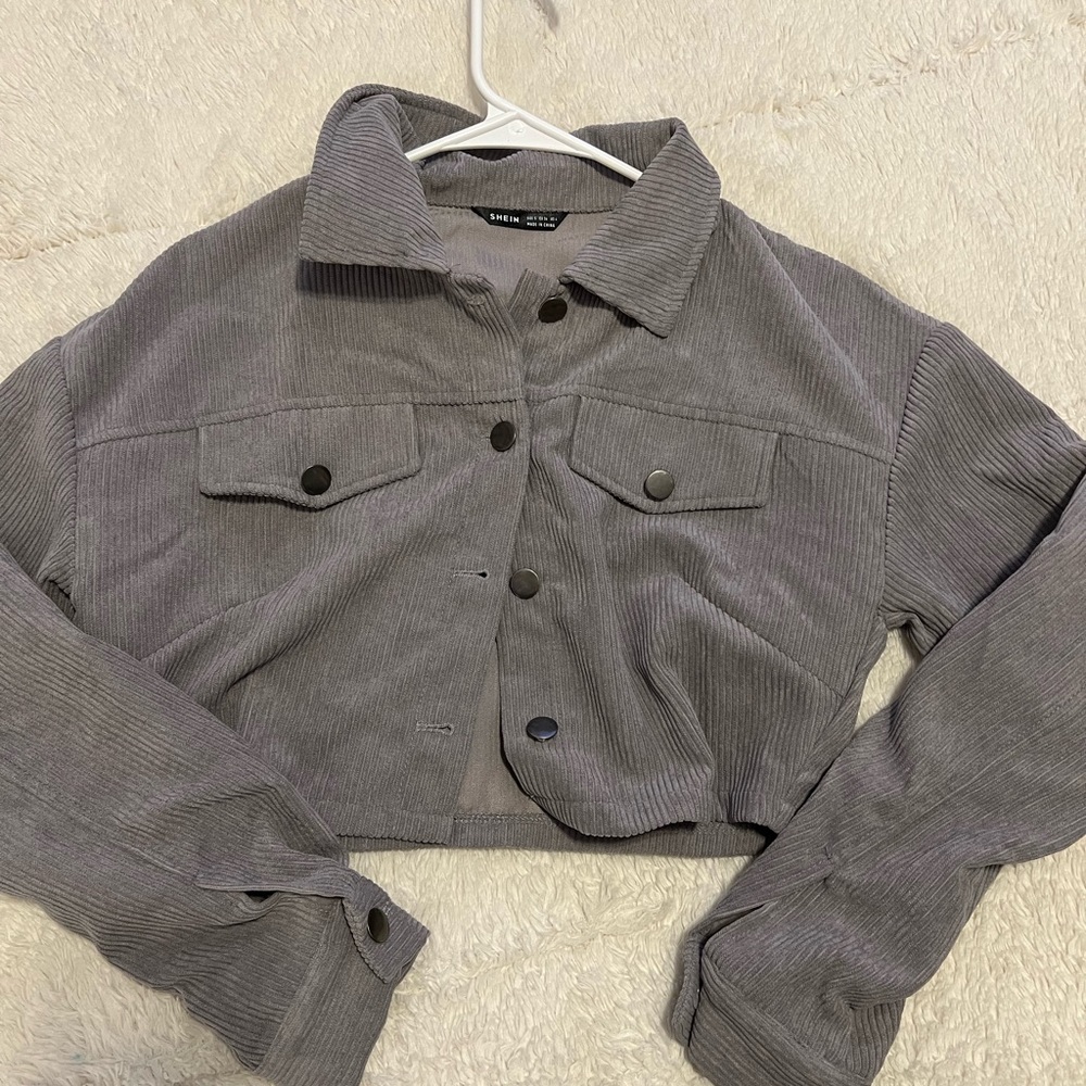 Shein Corduroy Crop Jacket